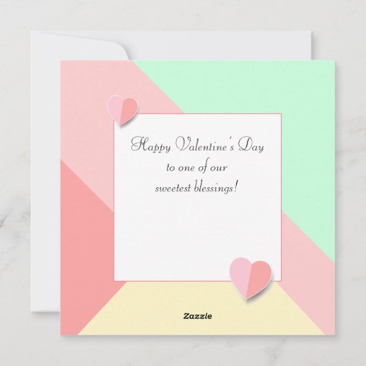 Prettige Valentijnsdag Elegante Groet Feestdagenkaart (Achterkant)