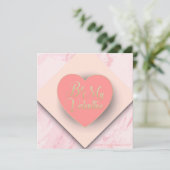 Prettige Valentijnsdag Elegante Groet Feestdagenkaart (Staand voorkant)