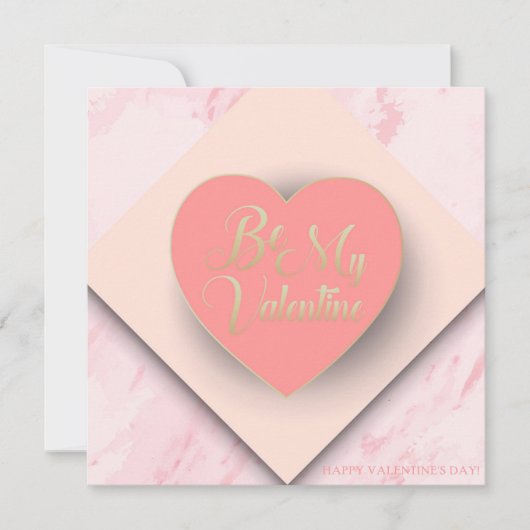 Prettige Valentijnsdag Elegante Groet Feestdagenkaart (Voorkant)