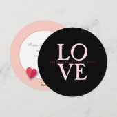 Prettige Valentijnsdag Elegante Groet Feestdagenkaart (Voorkant / Achterkant)