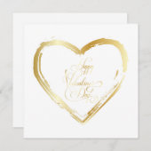 Prettige Valentijnsdag Elegante Groet Feestdagenkaart (Voorkant / Achterkant)