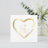 Prettige Valentijnsdag Elegante Groet Feestdagenkaart (Staand voorkant)