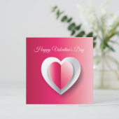 Prettige Valentijnsdag Elegante Groet Feestdagenkaart (Staand voorkant)