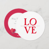 Prettige Valentijnsdag Elegante Groet Feestdagenkaart (Voorkant / Achterkant)