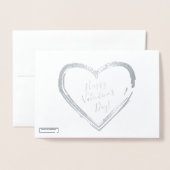 Prettige Valentijnsdag Elegante klassieker Folie Kaarten (Voorkant met envelop)