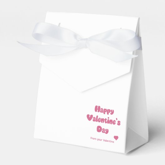 Prettige Valentijnsdag Glitter Bedankdoosjes (Voorkant Zijde)
