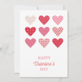 Prettige Valentijnsdag Hart Kaart (Voorkant)