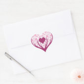 Prettige Valentijnsdag Hart Sticker (Envelop)