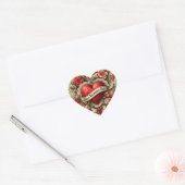 Prettige Valentijnsdag Hart Sticker (Envelop)