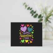 Prettige Valentijnsdag - Hartjes Liefde Briefkaart (Staand voorkant)