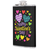 Prettige Valentijnsdag - Hartjes Liefde Heupfles (Links)