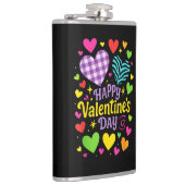 Prettige Valentijnsdag - Hartjes Liefde Heupfles (Rechts)