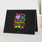 Prettige Valentijnsdag - Hartjes Liefde Kaart (Achterkant)