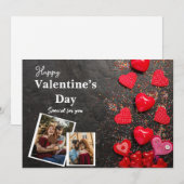 Prettige Valentijnsdag, jouw foto Feestdagenkaart (Voorkant / Achterkant)