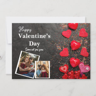 Prettige Valentijnsdag jouw foto Feestdagenkaart