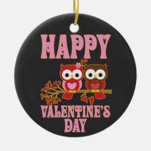 Prettige Valentijnsdag Keramisch Ornament