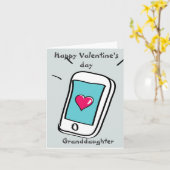 Prettige Valentijnsdag kleindochter Kaart (Gele Bloem)