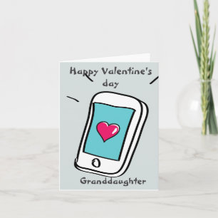 Prettige Valentijnsdag kleindochter Kaart