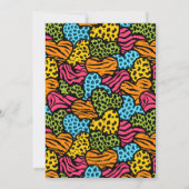 Prettige Valentijnsdag Kleurrijke Jungle Hart Foto Feestdagenkaart (Achterkant)