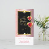 Prettige Valentijnsdag Lief Elegant Klassiek Feestdagenkaart (Staand voorkant)