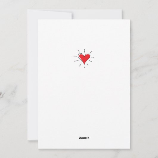 Prettige Valentijnsdag Liefhebbers Vissen Rode Har Feestdagenkaart (Achterkant)