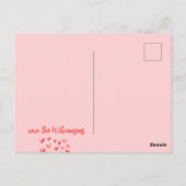 Prettige Valentijnsdag Lieve Rode Harten Familie F Briefkaart (Achterkant)