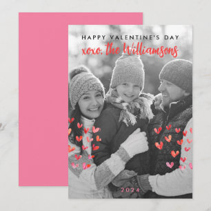 Prettige Valentijnsdag Lieve Rode Harten Familie F Feestdagenkaart