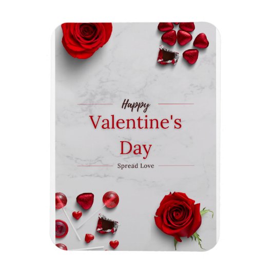 Prettige Valentijnsdag Magneet (Verticaal)
