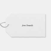 Prettige Valentijnsdag. Minimaal script en eenvoud Cadeaulabel (Achterkant Horizontaal)