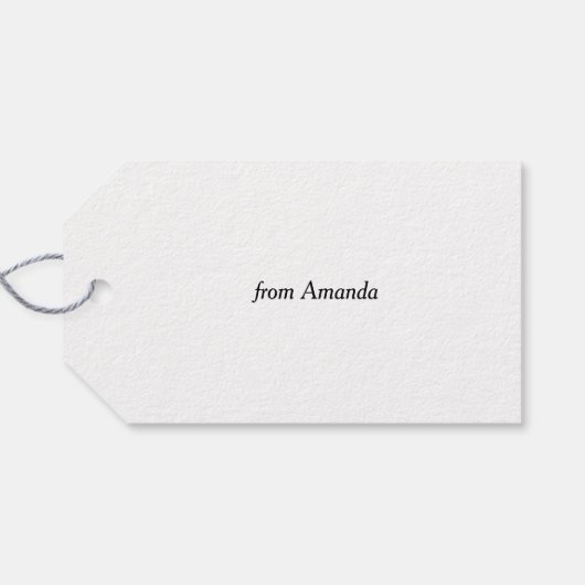 Prettige Valentijnsdag. Minimaal script en eenvoud Cadeaulabel (Achterkant Horizontaal)