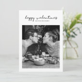 Prettige Valentijnsdag | Minimalistische Romantisc Feestdagenkaart (Staand voorkant)