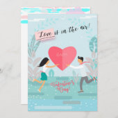 Prettige Valentijnsdag Mooie Elegante Groet Feestdagenkaart (Voorkant / Achterkant)