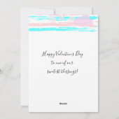 Prettige Valentijnsdag Mooie Elegante Groet Feestdagenkaart (Achterkant)