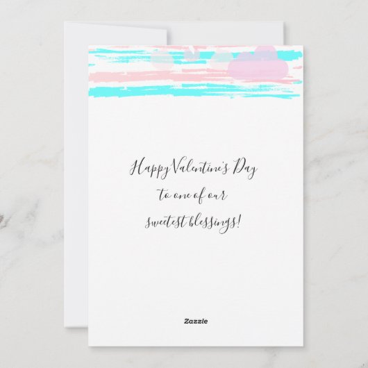 Prettige Valentijnsdag Mooie Elegante Groet Feestdagenkaart (Achterkant)