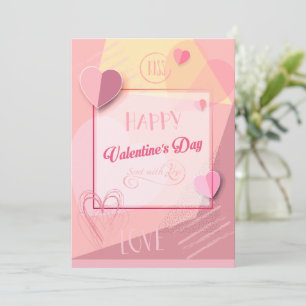 Prettige Valentijnsdag Mooie Elegante Groet Feestdagenkaart