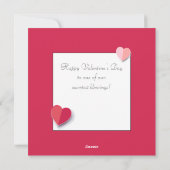 Prettige Valentijnsdag Mooie Elegante Groet Feestdagenkaart (Achterkant)