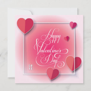Prettige Valentijnsdag Mooie Elegante Groet Feestdagenkaart