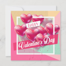Prettige Valentijnsdag Mooie Trendy Groet Feestdagenkaart