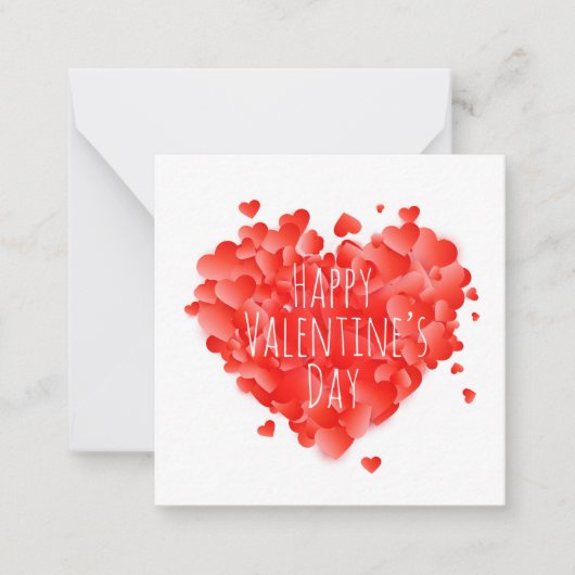 Prettige Valentijnsdag Notitiekaartje (Voorkant)