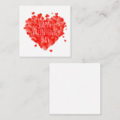 Prettige Valentijnsdag Notitiekaartje (Voorkant / Achterkant)