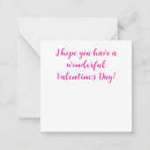 Prettige Valentijnsdag Notitiekaartje (Achterkant)