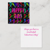 Prettige Valentijnsdag Notitiekaartje (Voorkant / Achterkant)