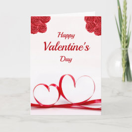 Prettige Valentijnsdag Oprechte Wensen Vouwbaar Kaart