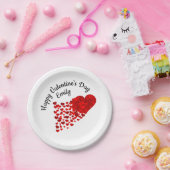 Prettige Valentijnsdag Papieren Bordje (Feest)
