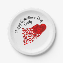 Prettige Valentijnsdag Papieren Bordje