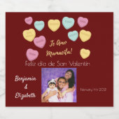 Prettige Valentijnsdag Rode Te Amo Mamacita Bier Etiket (Enkel label)