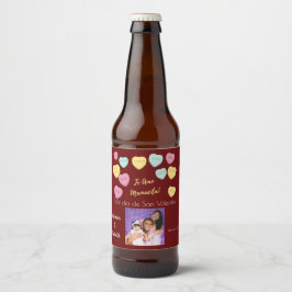 Prettige Valentijnsdag Rode Te Amo Mamacita Bier Etiket