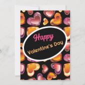 Prettige Valentijnsdag Schitterende Gradiënt Edels Feestdagenkaart (Voorkant)