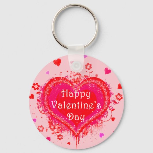 Prettige Valentijnsdag Sleutelhanger (Voorkant)