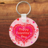 Prettige Valentijnsdag Sleutelhanger (Voorkant)